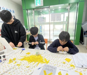 세월호 10주기 노란리본만들기 1회차 진행 이미지